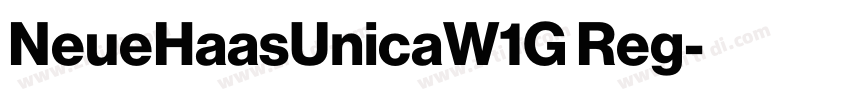NeueHaasUnicaW1G Reg字体转换 NeueHaasUnicaW1G Reg字体转换